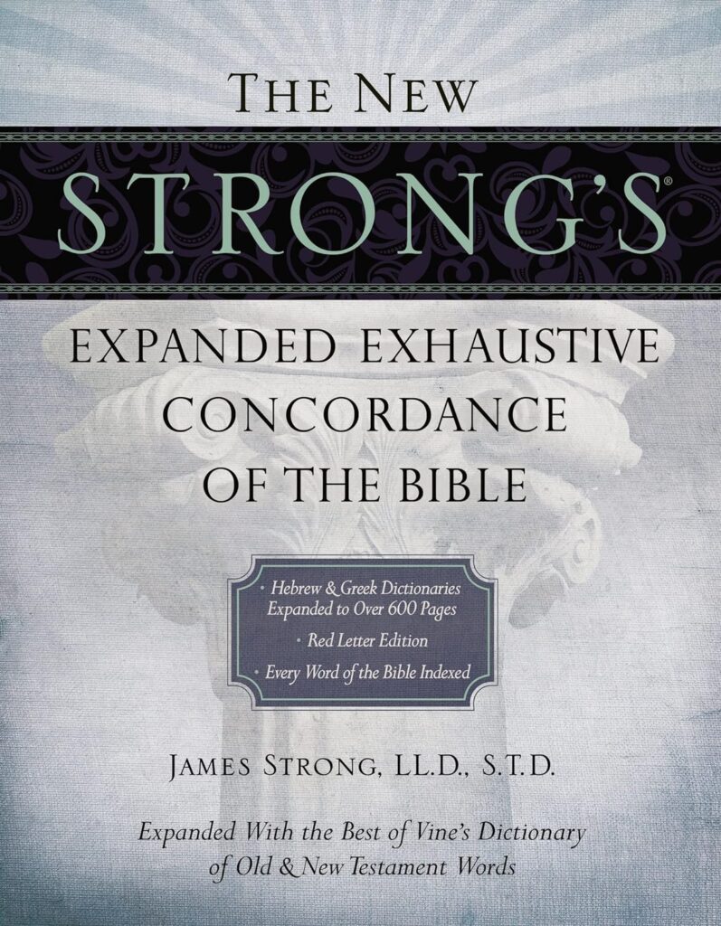 strongs concordance of the bible